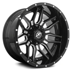XF Off-Road – XF-222 – Black – 20″x10″ -12mm – Summer Wheels – XF-222201051271397-12GBML